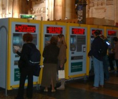 Ticket machines at Stazione Centrale, Milan