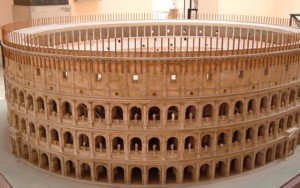 Model of the Colosseum in the Museo della Civiltà Romana