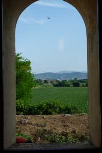 View from our window, Granaio dei Casabella, Paestum