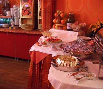 Breakfast at the Relais Fontana di Trevi, Rome