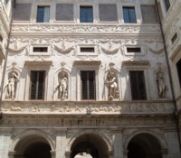 Internal courtyard of Palazzo Spada