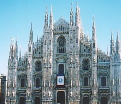 The facade of the Duomo
