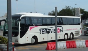 Terravision bus at Ciampino Airport