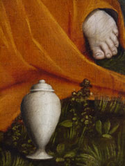 Detail of painting by Il Pordenone, in Cividale del Friuli