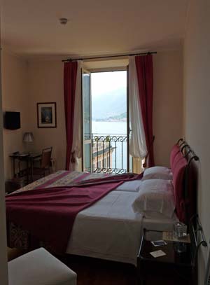 Our lake-view double room at the Hotel Bellagio, Lake Como