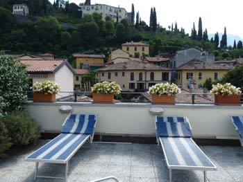 Sun terrace at Hotel Bellagio