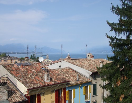 View over the rooftops of Desenzano del Garda