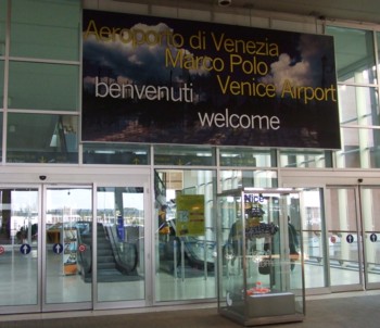 Passenger entrance, Marco Polo Airport, Venice