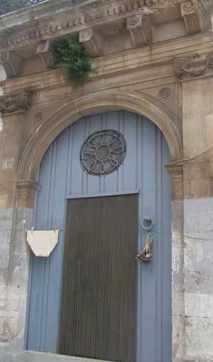 Pants and vegetables out to dry, Martina Franca