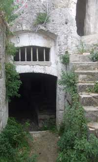 Abandoned cave, Matera
