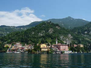 Varenna, seen from the waters of Lake Como