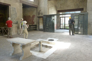 Interior of villa, Herculaneum