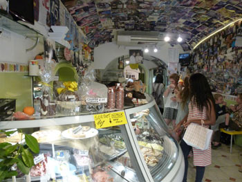 Interior of Gelateria Primavera