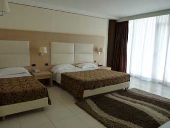 Our triple room at the Mediterraneo Palace Hotel