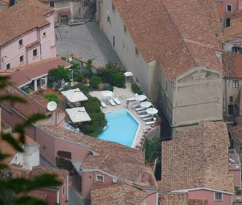 Locanda delle Donne Monache: view from the hill above