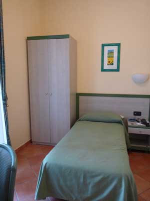 My single room, Hotel La Conchiglia, Palinuro