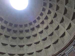 The interior of the Pantheon, Rome