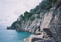 Along the seashore at Positano