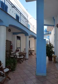 Entrance courtyard, Hotel Celeste, Procida