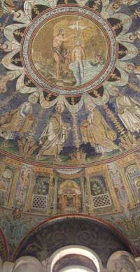 Mosaic of Baptism of Christ, Battistero Neoniano
