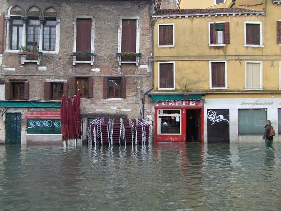 Floods in Venice, 1st December 2008