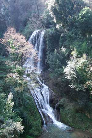 One of several waterfalls in the valley, Villa Gregoriana