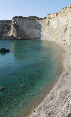 Chiaia di Luna beach and cliffs