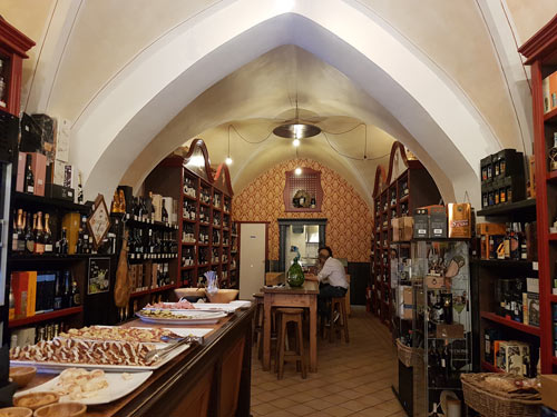 Interior of Enoteca Telaro