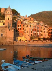 Vernazza at sunset