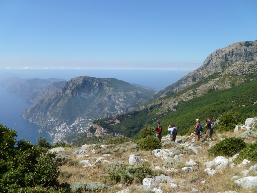 Mountainous view on the Amalfi Coast