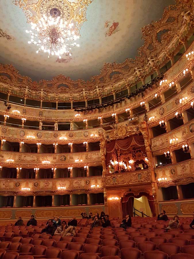 Inside Teatro la Fenice, Venice