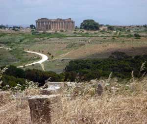 View across the site of Selinunte