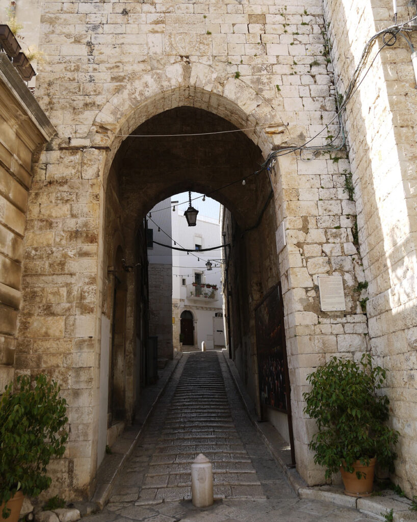 Porta delle Gabelle, Conversano, featured in the Netflix movie Jumping from High Places
