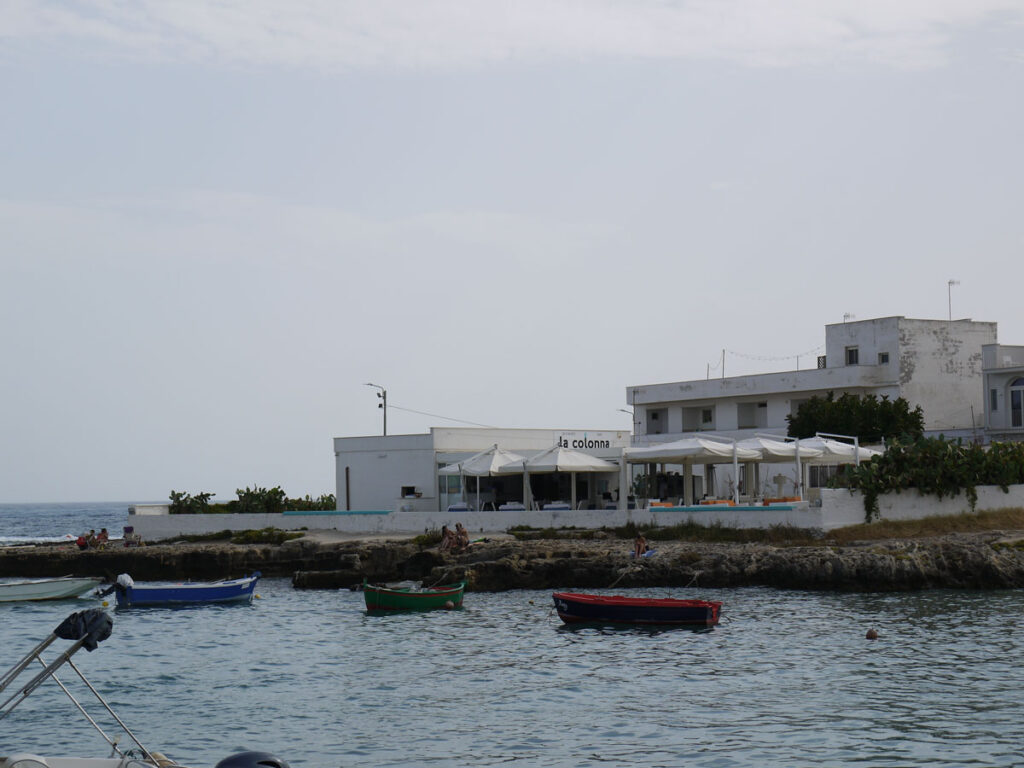 Restaurant 'La Colonna' at San Vito, Polignano - one of the locations for Jumping from High Places