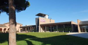 View of the central building of the Altino archaeological museum